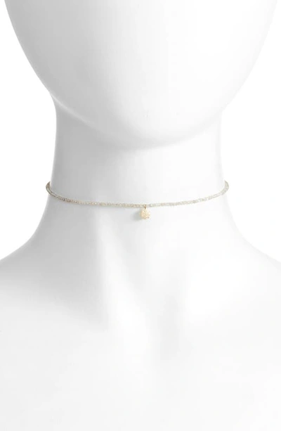 Meira T Diamond Charm Choker Necklace In Yellow Gold