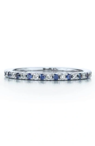 Kwiat Diamond & Sapphire Stackable Ring In White Gold