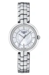 Tissot Flamingo Women's Quartz Watch With Mother Of Pearl Dial, 26mm In White/silver