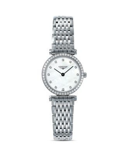 Longines La Grande Classique Quartz Diamond Ladies Watch L4.341.0.80.6 In Silver