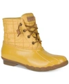 Sperry Women's Saltwater Duck Booties Women's Shoes In Yellow
