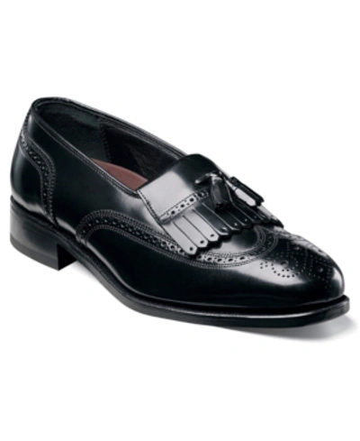 Florsheim Men's Lexington Kiltie Tasseled Wing-tip Loafer In Black