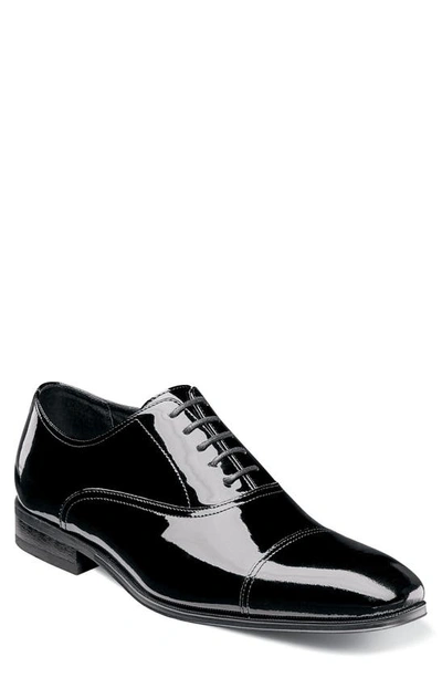 Florsheim Men's Tux Cap-toe Oxfords Men's Shoes In Black Patent Cap Toe