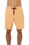 O'neill Hyperfreak Solid Board Shorts In Cantaloupe