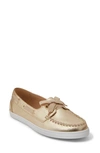 Jack Rogers Bonnie Weekend Womens Leather Slip On Boat Shoes In Silver