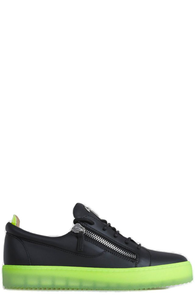 Giuseppe Zanotti Sneakers  In Pelle In Black
