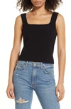 Reformation Julia Rib Knit Tank In Black