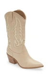 Billini Norva Western Pointed Toe Boot In Blush/ Cream
