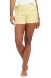 Spanx 4-inch Stretch Twill Shorts In Soft Yellow
