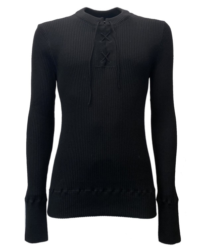 Dolce & Gabbana Ribbed Wool Knit In Black