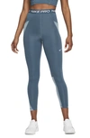 Nike Women's  Pro High-waisted Leggings With Pockets In Blue