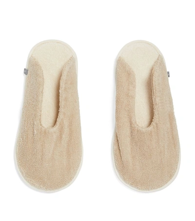 Abyss & Habidecor Egyptian Cotton Fino Slippers In Beige