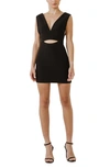 Endless Rose Cutout V-neck Minidress In Black