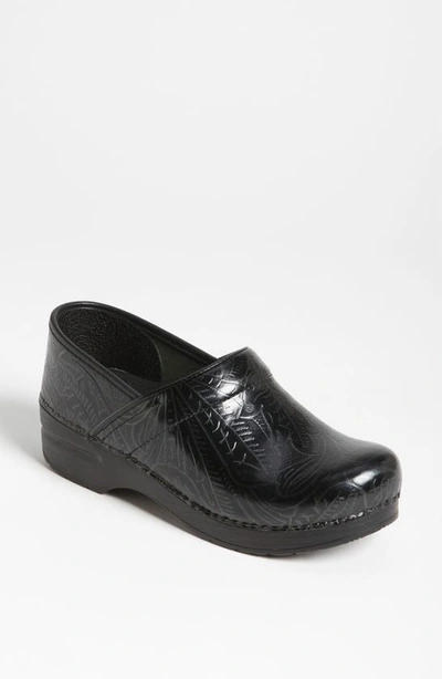 Dansko 'professional Tooled' Clog In Black