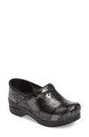 Dansko 'professional' Clog In Pewter Floral Leather