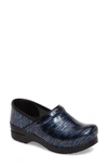 Dansko 'professional' Clog In Wavy Stripe Patent Leather