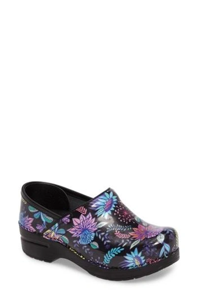 Dansko 'professional' Clog In Wildflower Patent Leather