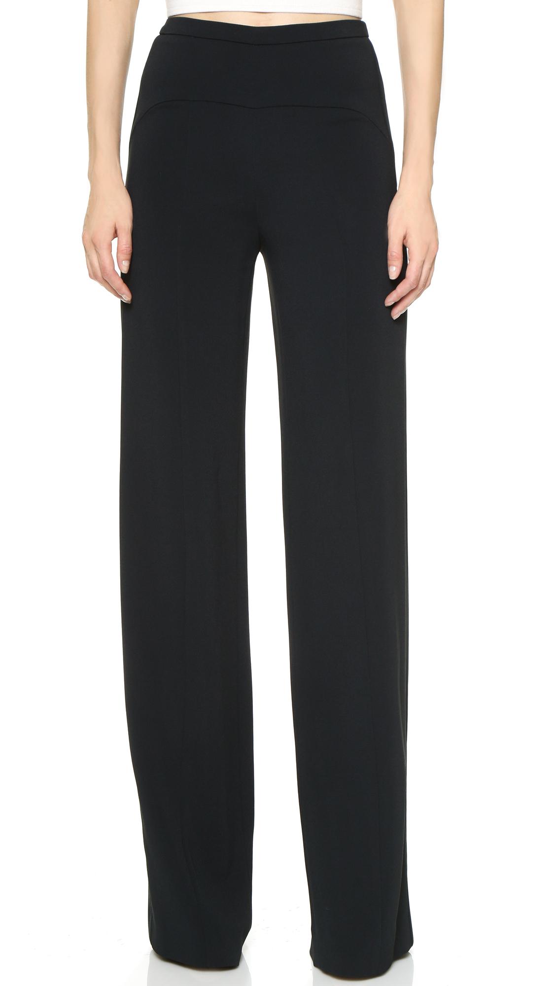 Narciso Rodriguez High Waisted Pants In Black | ModeSens