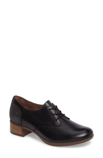 dansko louise oxford black