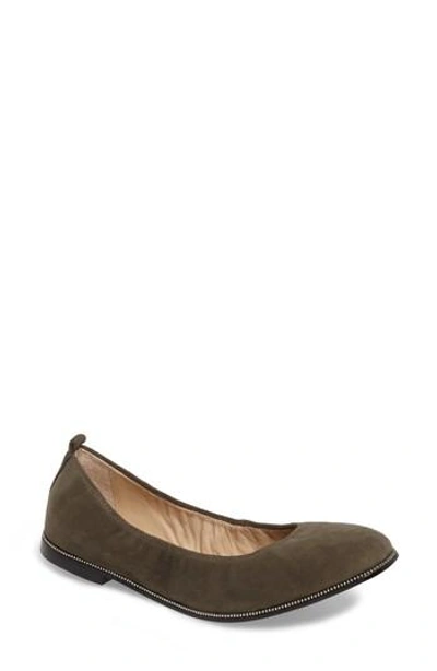 Botkier Women's Mason Suede Ballet Flats In Moss Suede