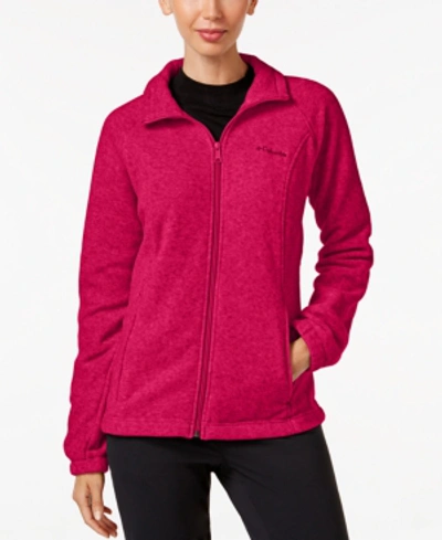 Columbia Women's Benton Springs Fleece Jacket, Xs-3x In Fuchsia