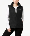 Columbia Plus Size Benton Springs Fleece Vest In Black