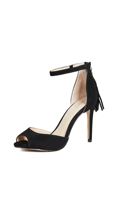 Botkier Women's Anna Suede Ankle Strap High-heel Sandals In Black