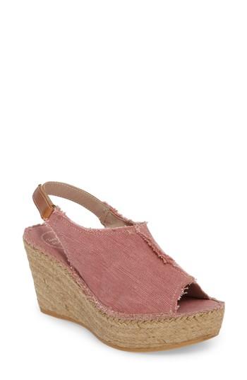 light pink wedge sandals