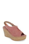 Toni Pons 'lugano' Espadrille Wedge Sandal In Light Pink Fabric