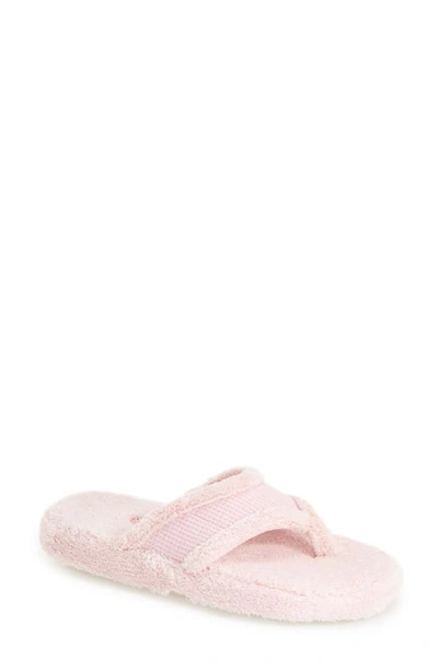 Acorn Waffle Spa Slipper In Pink