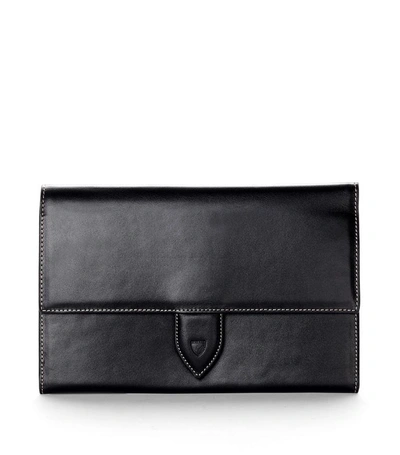 Aspinal Of London Deluxe Travel Wallet In Black