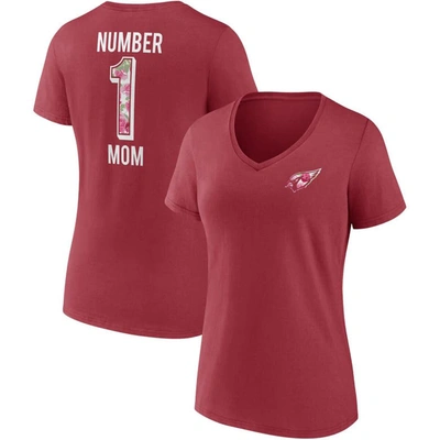 Fanatics Branded Cardinal Arizona Cardinals Team Mother's Day V-neck T-shirt