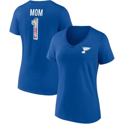 Fanatics Branded Blue St. Louis Blues Team Mother's Day V-neck T-shirt