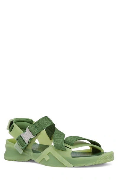 Fendi Flow Sandals In Vert