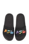 Apl Athletic Propulsion Labs Big Logo Techloom Knit Sport Slide In Black / Multi / Blocked