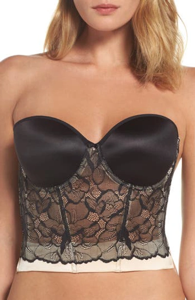 Le Mystere Sensuelle Convertible Underwire Bustier In Black