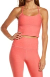 Beyond Yoga Space Dye Crop Tank In Pink Crush-rose