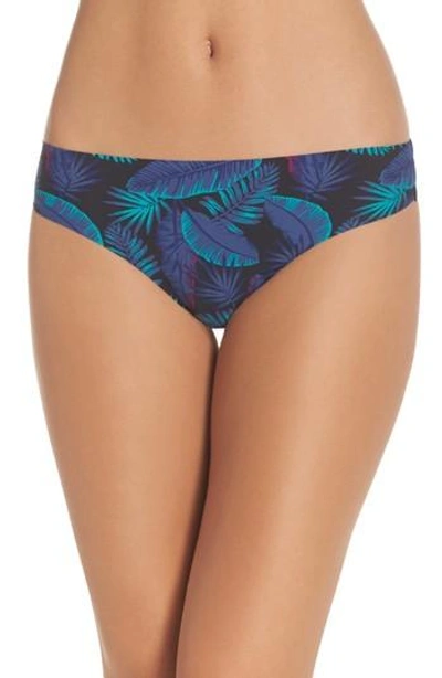 Honeydew Intimates Skinz Thong In Black Tropical