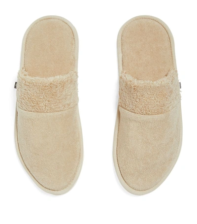 Abyss & Habidecor Egyptian Cotton Christine Slippers In Beige
