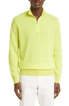 Loro Piana Mezzocollo Roadster Cashmere Pullover In Star Yellow/ Chamomile Mel