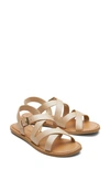 Toms Women's Sicily Crisscross Strap Flat Sandals In Natural