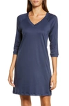 Hanro Pure Essence Nightgown In 1650 - Blueberry