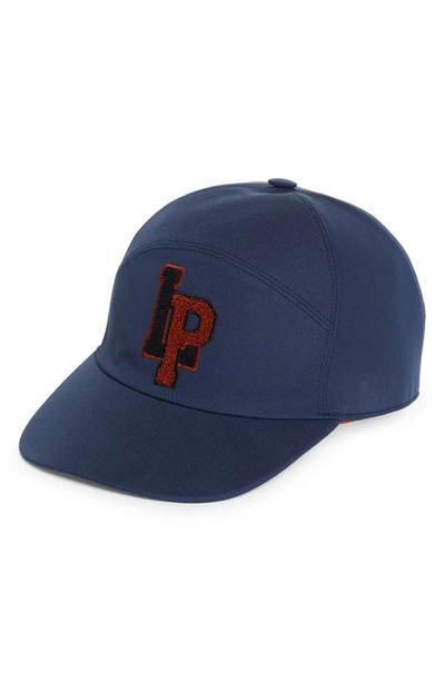 Loro Piana College Rain System® Water Resistant Baseball Cap In Opaque Blue
