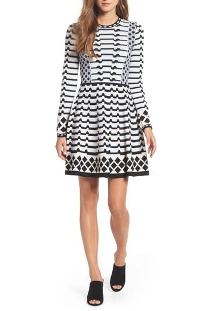 black knitted long sleeve dress Courtney Toliver - All Day Ribbed Knit Dress-Black