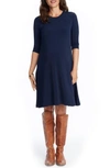 Rosie Pope Mara Maternity Swing Dress In Navy