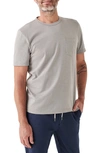 Faherty Sunwashed Organic Cotton-jersey T-shirt In Wind Grey