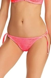 Freya 'sundance Rio' Tie Sides Bikini Bottoms In Flamingo