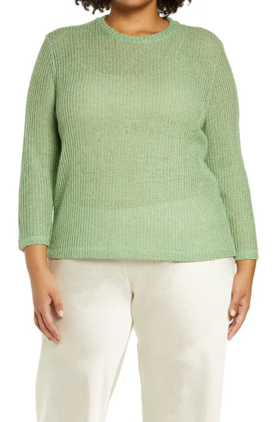 Vince Long Sleeve Top In Pistachio