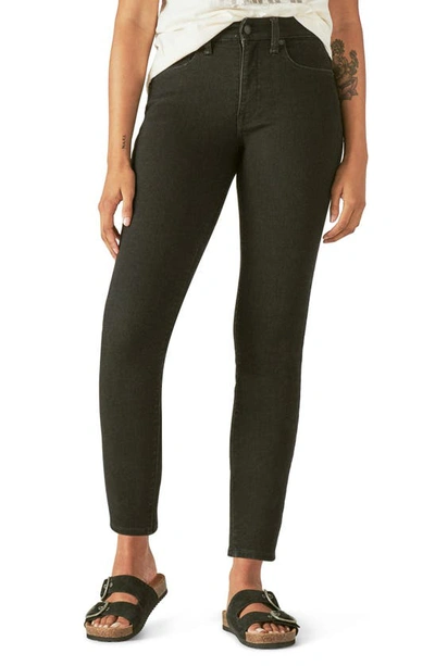 Lucky Brand Curvy Skinny Jeans In Weathered Black