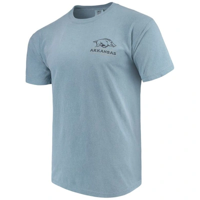 Image One Blue Arkansas Razorbacks State Scenery Comfort Colors T-shirt